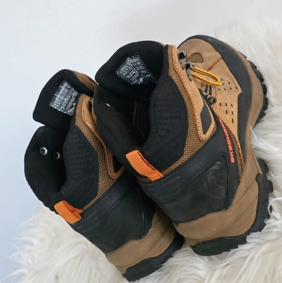 Skechers Polano Norwood Waterproof Brown Leather Hiking Boots Size 8.5 🌴✌️ - Picture 6 of 7